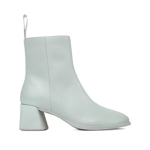 �J���y�[�� ���f�B�[�X �u�[�c �V���[�Y Leather zip-fastening block-heel boots Grey