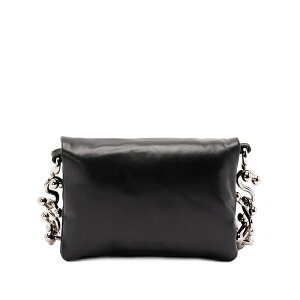 �X�|�[�c�}�b�N�X ���f�B�[�X �V�����_�[�o�b�O �o�b�O Mini softy chain-strap shoulder bag Black