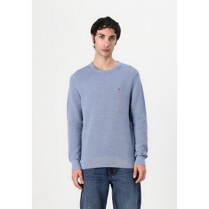 g~[ qtBK[ Y T_ V[Y ESSENTIAL STRUCTURE CREW NECK - Jumper - brisk blue
