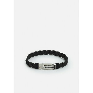 g~[ qtBK[ Y uXbgEoOEANbg ANZT[ FLAT BRAIDED BRACELET - Bracelet - black/silver-coloured