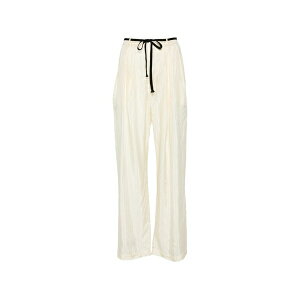 �o���i ���f�B�[�X �J�W���A���p���c �{�g���X Pestrin sbrissa striped tie-waist trousers Yellow