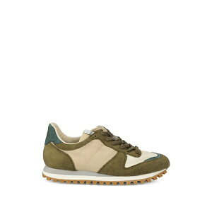 �m�x�X�^ �����Y �X�j�[�J�[ �V���[�Y Panelled lace-up sneakers Green