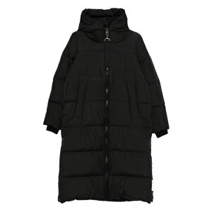 �}���R�|�[�� ���f�B�[�X �R�[�g �A�E�^�[ Hood oversided coat Black