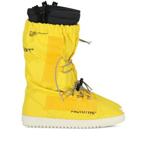 �I�t�z���C�g �����Y �u�[�c �V���[�Y Lace-up zip ridged-sole rain boots Yellow