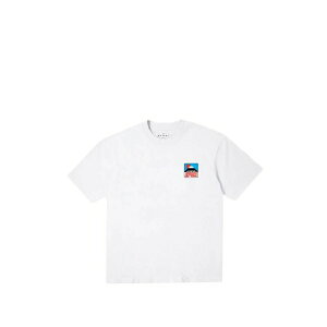 �G�h�E�B�� �����Y T�V���c �g�b�v�X Sunset on fuji san logo-print t-shirt White