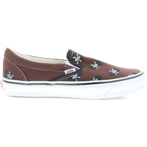 Vans �o���Y �����Y �X�j�[�J�[ �yVans OG Classic Slip-On Wacko Maria Brown Records�z �T�C�Y US_10.5(28.5cm) Brown