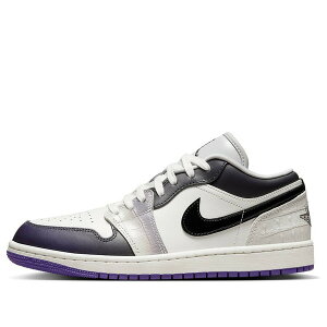 Air Jordan �W���[�_�� ���f�B�[�X �X�j�[�J�[ Sail/Black/Sail/Cement Grey/Playful Pink/Field Purple �y(WMNS) Air Jordan 1 Low SE 'Punk Rock' HF5759-101�z �T�C�Y US_7(24.0cm)