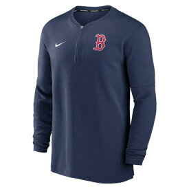 ナイキ メンズ ジャケット＆ブルゾン アウター Boston Red Sox Nike Authentic Collection Game Time Performance QuarterZip Top Navy
