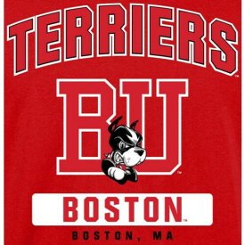 ファナティクス メンズ Tシャツ トップス Boston University Campus Icon Long Sleeve TShirt Red