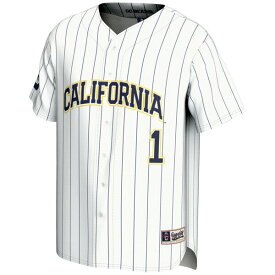 ゲームデイグレーツ メンズ ユニフォーム トップス #1 Cal Bears GameDay Greats Lightweight Baseball Fashion Jersey White