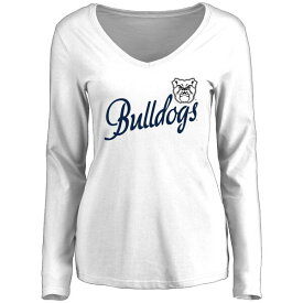ファナティクス レディース Tシャツ トップス Butler Bulldogs Women's Dora Long Sleeve TShirt White