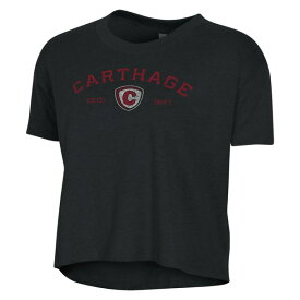 オルタナティヴ アパレル レディース Tシャツ トップス Carthage Firebirds Alternative Apparel Women's Retro Jersey Headliner Cropped TShirt Black