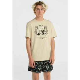 オニール メンズ Tシャツ トップス MIX AND MATCH WAVE - Print T-shirt - muslin