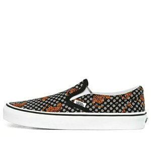 Vans �o���Y �����Y �X�j�[�J�[ �yVans Classic Slip-On 'Black White Yellow' VN0A4U3819M�z �T�C�Y US_5(23.0cm)