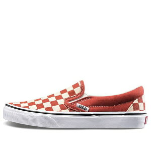 Vans �o���Y �����Y �X�j�[�J�[ �yVans Classic Slip-On Sneakers Red/White VN0A38F7ULL�z �T�C�Y US_10(28.0cm)