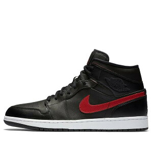 Jordan �W���[�_�� �����Y �X�j�[�J�[ �yAir Jordan 1 Retro Mid 'Black Team Red' 554724-009�z �T�C�Y US_9.5(27.5cm)