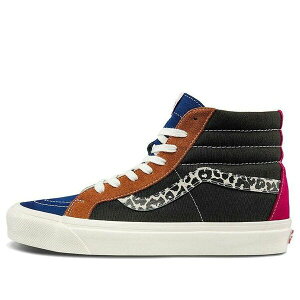 Vans �o���Y �����Y �X�j�[�J�[ �yVans Unisex Anaheim Factory Sk8-hi 38 Dx High-Top Sneakers Black/Blue/Brown VN0A5KRI96M�z �T�C�Y US_7.5(25.5cm)