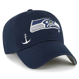 フォーティーセブン レディース 帽子 アクセサリー Seattle Seahawks '47 Women's Confetti Icon Clean Up Adjustable Hat College Navy