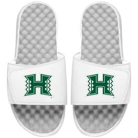 アイスライド メンズ サンダル シューズ Hawaii Warriors ISlide Primary Logo Slide Sandals White