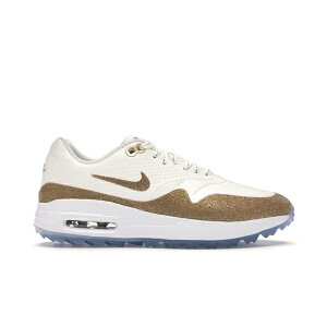 Nike �i�C�L ���f�B�[�X �X�j�[�J�[ �yNike Air Max 1 Golf Swarovski (Women's)�z �T�C�Y US_W_11 Summit White/White-Metallic Gold