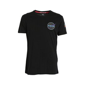 【送料無料】 アルファインダストリーズ メンズ Tシャツ トップス T-shirts Black