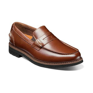 mubV Y Xj[J[ V[Y Men's Odin II Moc Toe Penny Loafers Cognac