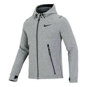 Nike iCL Y Xj[J[ yNike Pro Therma-FIT Full-length zipper Cardigan Knit Training Hooded Jacket Gray DD1879-068z TCY US_M_L