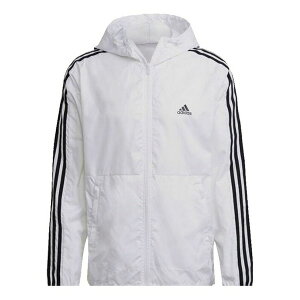 adidas AfB_X Y Xj[J[ yadidas Classic Three-Striped Sports Windproof Hooded Jacket For Men White GQ0602z TCY US_M_XL