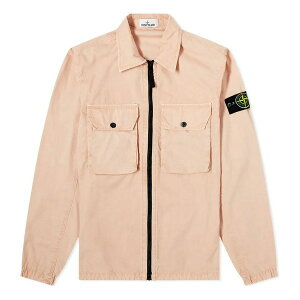 STONE ISLAND Xg[ACh Y Xj[J[ ySTONE ISLAND 2 Pocket Brushed Cotton Shirt Jacket 'Antique' 7515113WN-V0182z TCY US_M_L