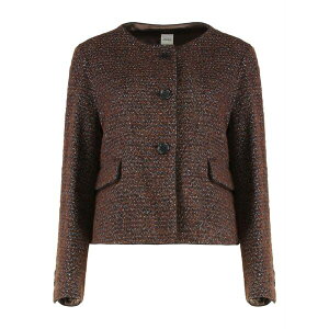�A�X�y�W ���f�B�[�X �W���P�b�g���u���]�� �A�E�^�[ M??lange-effect jacket Brown