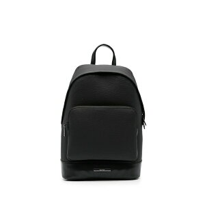 �J���o���N���C�� �����Y �o�b�N�p�b�N�E�����b�N�T�b�N �o�b�O Logo-plaque faux-leather backpack Black