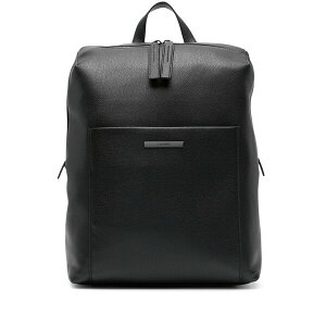 �J���o���N���C�� �����Y �o�b�N�p�b�N�E�����b�N�T�b�N �o�b�O Logo-plaque faux-leather backpack Black