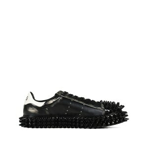 �_�u���b�g �����Y �X�j�[�J�[ �V���[�Y Spiky embellished lace-up low-top sneakers Black