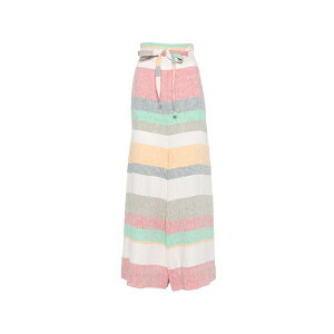 �I�X�N���� ���f�B�[�X �J�W���A���p���c �{�g���X Striped-pattern trousers White