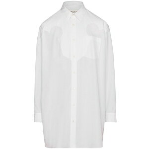 �}���^���}���W�F�� ���f�B�[�X �����s�[�X �g�b�v�X Cotton-poplin mini shirtdress White
