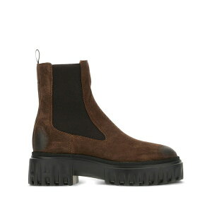 �z�[�K�� ���f�B�[�X �u�[�c �V���[�Y 50mm elastic-panel leather boots Brown