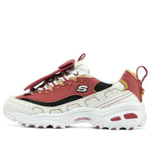 Skechers �X�P�b�`���[�Y ���f�B�[�X �X�j�[�J�[ WHITE/BLACK/RED �y(WMNS) Skechers D'LITES CNY 'White' 800008-WBRD�z �T�C�Y US_9(26.0cm)