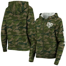 ニューエラ レディース パーカー・スウェットシャツ アウター Chicago Bears New Era Women's Raglan FullZip Hoodie Camo