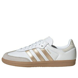 adidas �A�f�B�_�X ���f�B�[�X �X�j�[�J�[ �y(WMNS) adidas Samba OG 'White Wonder Gold Grey' IH9127�z �T�C�Y US_W_4.5