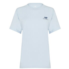 【送料無料】 ニューバランス レディース Tシャツ トップス T Shirt Blue