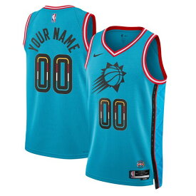 ナイキ メンズ ユニフォーム トップス Phoenix Suns Nike Unisex 2022/23 Swingman Custom Jersey City Edition Turquoise
