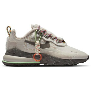 Nike �i�C�L ���f�B�[�X �X�j�[�J�[ �yNike Air Max 270 React Light Wood Brown (Women's)�z �T�C�Y US_5.5(22.5cm) Light Orewood Brown/Enigma Stone