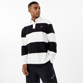 【送料無料】 ジャック ウィルス メンズ ニット&セーター アウター Rugby Shirt Sn34 Black