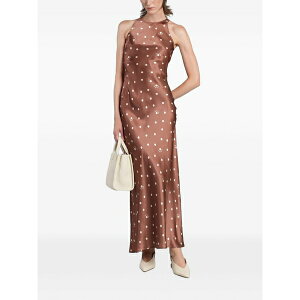 �G���V�[�c�[�Z�C���g�o�[�X ���f�B�[�X �����s�[�X �g�b�v�X Polka-dot maxi dress Brown