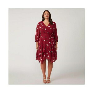 �G�X�e�[�� ���f�B�[�X �����s�[�X �g�b�v�X Plus Size Begin Again Assymm Dress Carnelian/rose