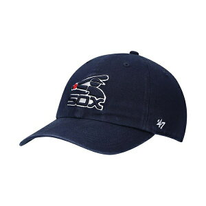 47�u�����h �����Y �X�q �A�N�Z�T���[ Men's Navy Chicago White Sox 1983 Logo Cooperstown Collection Clean Up Adjustable Hat Navy