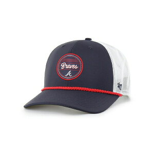 47�u�����h �����Y �X�q �A�N�Z�T���[ Men's Navy/White Atlanta Braves Fairway Trucker Adjustable Hat Navy, White