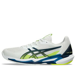 ASICS �A�V�b�N�X �����Y �X�j�[�J�[ �yASICS Solution Speed FF 3 'White Mako Blue' 1041A438-102�z �T�C�Y US_6.5(24.5cm)