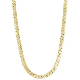 イタリアン ゴールド レディース ネックレス・チョーカー・ペンダントトップ アクセサリー Flat Cuban Link 22" Chain Necklace in 10k Gold Yellow Gold