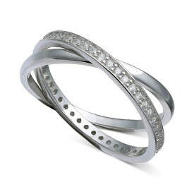 ジャニ ベルニーニ レディース リング アクセサリー Cubic Zirconia Crisscross Ring in Sterling Silver, Created for Macy's Silver